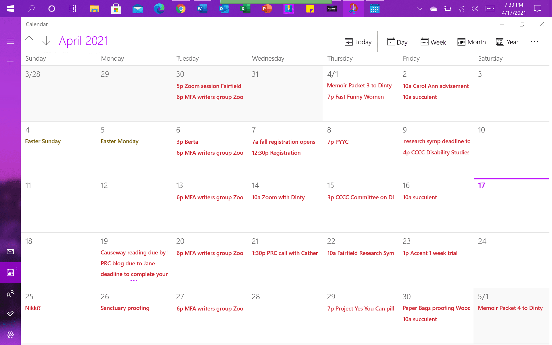 calendar