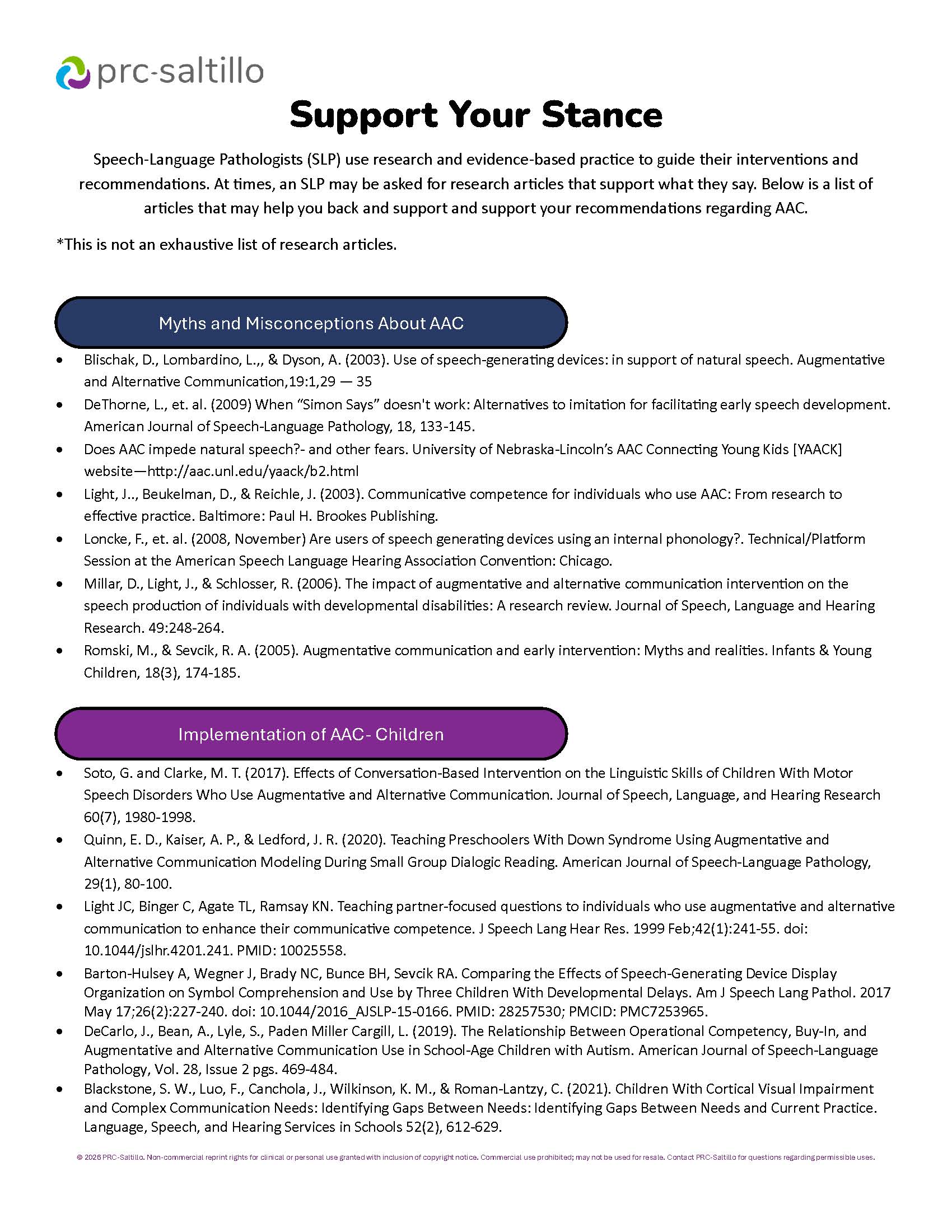 Support Your Stance first page